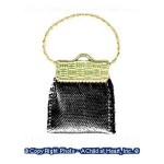 Dollhouse Clutch Purse - Beige or Black