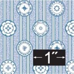 (&amp;sect;) Sale $3 Off - 3 Shts China Blue Wallpaper
