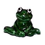 (&amp;sect;) Disc .60&amp;cent; Off - Dollhouse Ceramic Frogs