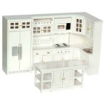 Dollhouse White Modern Kitchen