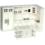 Dollhouse White Modern Kitchen