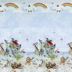 (&amp;sect;) Sale $3 Off - 3 Shts Noah's Ark Wallpaper