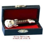 Dollhouse Electric Guitar with Case- Choice of Color -