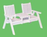 (*) Dollhouse Lawn Loveseat - White