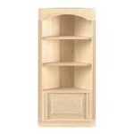 &amp;sect; Sale $3 Off - Dollhouse Unfinished Corner Bookcase