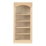 Dollhouse Unfinished Bookcase with Open Shelves