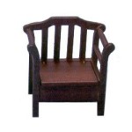 Dollhouse Garden Seat - Walnut
