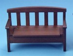 Dollhouse Garden Bench - Walnut