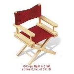 Dollhouse Wooden Director Chair