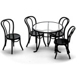 Dollhouse Patio/Soda Fountain Dining Furniture