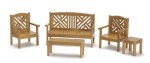Dollhouse Maple or Oak Garden Furniture