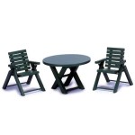 Dollhouse Patio Table &amp; Chair Set