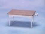 Dollhouse White &amp; Oak Table with Drawer