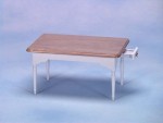 Dollhouse White &amp; Oak Table with Drawer
