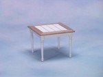 Dollhouse White &amp; Oak Tile Top Table
