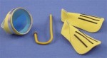 Dollhouse Swim Fins, Snorkel &amp; Mask