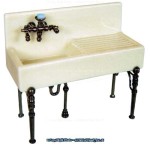 Dollhouse Porcelain Kitchen Sink