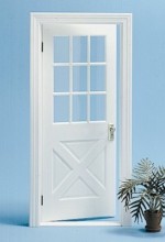 Colonial Crossbuck Door with Mullins (Kit)