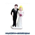 (*) Dollhouse Wedding Cake Topper(s), All White