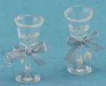 Dollhouse Wedding Toast Glasses