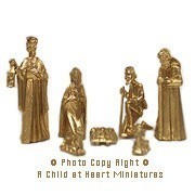 (&sect;) Disc .40&cent; Off - Gold or White Nativity Set - Product Image