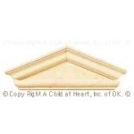 2 pc - Window Pediment - Federal Hooded