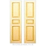 (*Closeout*) 2 pc - Three Panel Shutters