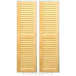 (&amp;sect;) Disc $1 Off 2 pc - Louvered Shutters - Large