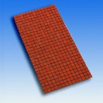 Dollhouse Patio Bricks on Mesh