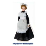 Porcelain Maid Doll in Black