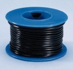 24 Gauge 2 Conductor Black Wire