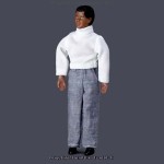 Vinyl African American Dad Doll