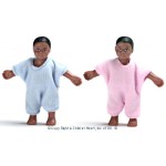 Vinyl DollHouse - African American Twin Babies