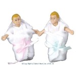 Vinyl DollHouse Dolls - Blonde Twin Babies