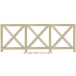6 pc. Dollhouse Crossbuck Fence