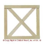 Dollhouse Crossbuck Fence Gate