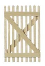 Dollhouse Picket Fence Gate