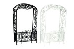 Dollhouse Black or White Arbor with Gate