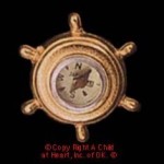 (&amp;sect;) Sale $1 Off - Working Ship's Wheel Compass