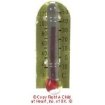 (*) Dollhouse Miniature Thermometer