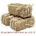 1, 3, 6 or 12 Dollhouse Hay Bales- Choice of Quantity &amp; Size -
