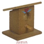 Dollhouse Wood Bird House