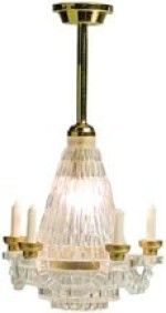 Dollhouse Crystalene Chandelier with Down Rod