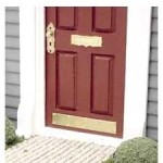 (*) Dollhouse Brass Door Kick Plates