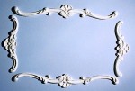 4 pc Dollhouse Frame Ceiling Carving