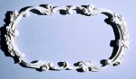 2 pc Oval Frame Ceiling Carving