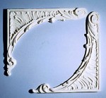 2 pc Frame Ceiling Carving
