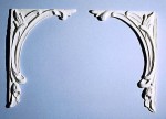 2 pc Frame Ceiling Carving