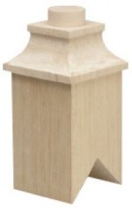 Dollhouse Unfinished Square Chimney