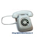 Dollhouse Black or White Rotary Phone